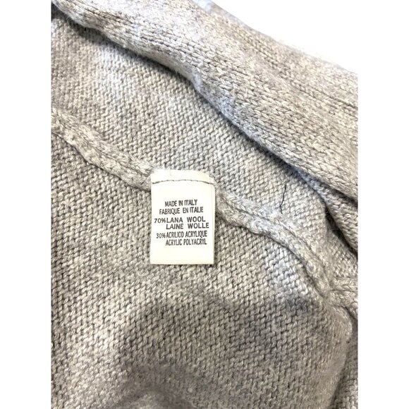 Brandy Melville Oversized Wool Blend Cardigan Gray One Size Beach Boho Neutral - Picture 4 of 13
